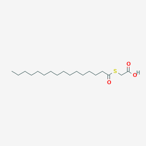 molecular formula C18H34O3S B1204946 (Hexadecanoylsulfanyl)acetic acid CAS No. 80863-31-6
