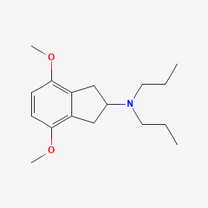 molecular formula C17H27NO2 B1204948 2-N,N-Di-n-propylamino-4,7-dimethoxyindan CAS No. 82668-32-4