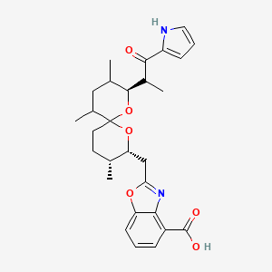 molecular formula C28H34N2O6 B1204949 Cezomycin CAS No. 83874-22-0
