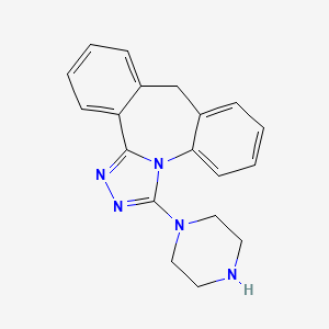 molecular formula C19H19N5 B1204961 Pitrazepin CAS No. 90685-01-1