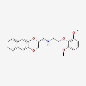 molecular formula C23H25NO5 B1204962 WB 4101 Naphthodioxane CAS No. 91677-51-9