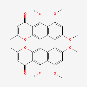 molecular formula C32H26O10 B1204965 Nigerone CAS No. 76069-41-5