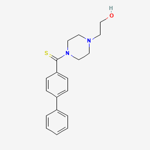 [4-(2-Hydroxyethyl)-1-piperazinyl]-(4-phenylphenyl)methanethione