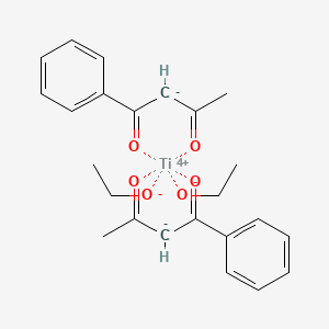 molecular formula C24H28O6Ti B1204970 Budotitane CAS No. 85969-07-9