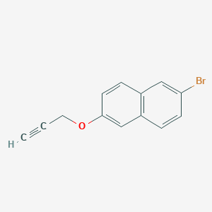 molecular formula C13H9BrO B12049700 2-Bromo-6-(prop-2-yn-1-yloxy)naphthalene 