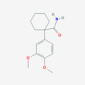 molecular formula C15H21NO3 B1204971 1-(3,4-Dimethoxyphenyl)-1-cyclohexanecarboxamide 