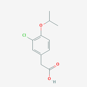 molecular formula C11H13ClO3 B12049733 4-Isopropoxy-3-chlorophenylacetic acid CAS No. 23914-90-1