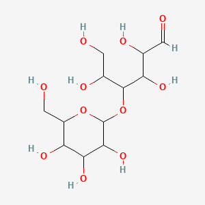 2,3,5,6-Tetrahydroxy-4-[3,4,5-trihydroxy-6-(hydroxymethyl)oxan-2-yl]oxyhexanal