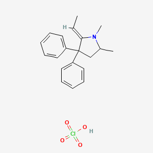 molecular formula C20H24ClNO4 B12049758 2-Ethylidene-1,5-dimethyl-3,3-*diphenylpyrrolidin 