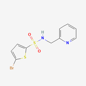 molecular formula C10H9BrN2O2S2 B1204976 5-溴-N-(2-吡啶基甲基)-2-噻吩磺酰胺 