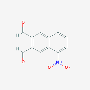 molecular formula C12H7NO4 B12049777 2,3-Naphthalenedicarboxaldehyde, 5-nitro- CAS No. 103836-27-7