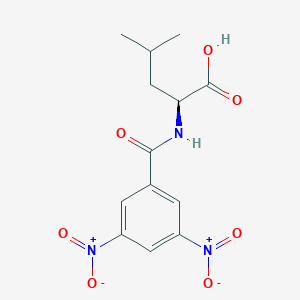 molecular formula C13H15N3O7 B1204984 N-(3,5-Dinitrobenzoyl)leucine CAS No. 7495-01-4