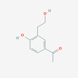 molecular formula C10H12O3 B12049894 1-[4-Hydroxy-3-(2-hydroxyethyl)phenyl]ethanone 