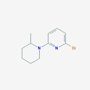 molecular formula C11H15BrN2 B12049928 2-Bromo-6-(2-methylpiperidin-1-YL)pyridine CAS No. 959237-14-0