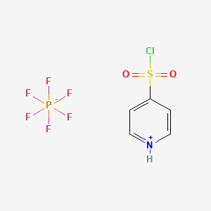 molecular formula C5H5ClF6NO2PS B12049937 4-(chlorosulfonyl)pyridin-1-ium hexafluorophosphate(V) 
