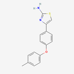 molecular formula C16H14N2OS B12049945 4-(4-(p-Tolyloxy)phenyl)thiazol-2-amine 