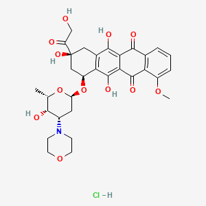 molecular formula C31H36ClNO12 B1204999 Morpholinodoxorubicin CAS No. 89196-04-3