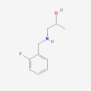 molecular formula C10H14FNO B12050054 1-((2-Fluorobenzyl)amino)propan-2-ol 