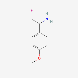 molecular formula C9H12FNO B12050089 2-Fluoro-1-(4-methoxyphenyl)ethanamine 