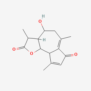 4-Hydroxy-3,6,9-trimethyl-3,3a,4,5,9a,9b-hexahydroazuleno[4,5-b]furan-2,7-dione