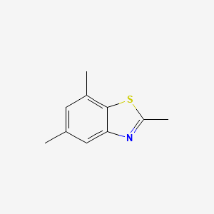 molecular formula C10H11NS B12050128 2,5,7-Trimethyl-1,3-benzothiazole 