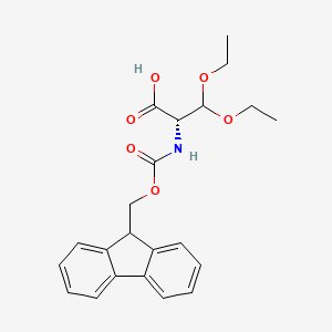 molecular formula C22H25NO6 B12050150 2(S)-3-Ethoxy-O-ethyl-N-fmoc-serine 