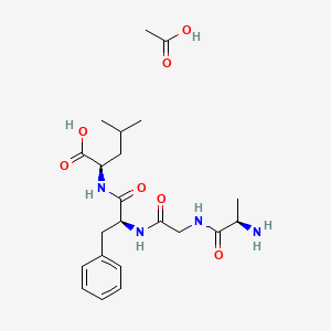 molecular formula C22H34N4O7 B12050170 Des-tyr1,(D-ala2, D-leu5)-enkephalin*ace tate CAS No. 94825-17-9