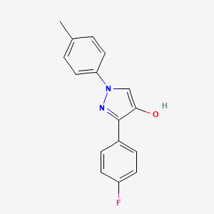 molecular formula C16H13FN2O B12050180 3-(4-Fluorophenyl)-1-p-tolyl-1H-pyrazol-4-ol 