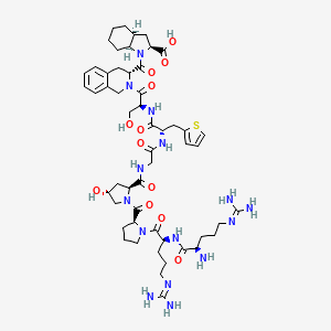 molecular formula C53H77N15O12S B12050198 Des-Arg10-Hoe 140 (D-Arg-[Hyp3, Thi5, D-Tic7, Oic8]-des-Arg9-Bradykinin) 
