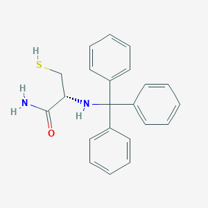 molecular formula C22H22N2OS B12050209 h-cys(trt)-nh2, AldrichCPR 