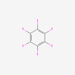 molecular formula C6I6 B12050259 Benzene, hexaiodo- CAS No. 608-74-2