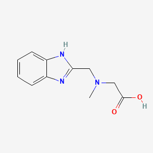 molecular formula C11H13N3O2 B12050305 [(1H-Benzoimidazol-2-ylmethyl)-methyl-amino]-acetic acid CAS No. 856437-77-9