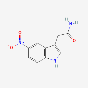 molecular formula C10H9N3O3 B12050325 5-Nitro-1H-indole-3-acetamide CAS No. 1044772-43-1