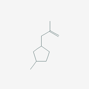 molecular formula C10H18 B1205036 1-甲基-3-(2-甲基-2-丙烯基)-环戊烷 