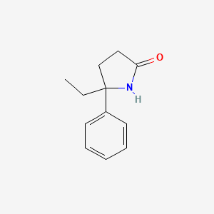 molecular formula C12H15NO B1205041 5-Ethyl-5-phenylpyrrolidinone CAS No. 3414-82-2