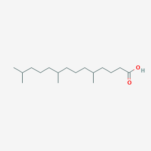 molecular formula C17H34O2 B1205043 5,9,13-Trimethyltetradecanoic acid CAS No. 22008-57-7