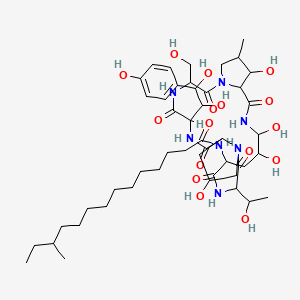 molecular formula C48H77N7O16 B1205047 Mulundocandin 