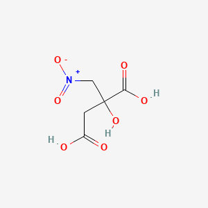 molecular formula C5H7NO7 B1205049 Butanedioic acid, 2-hydroxy-2-(nitromethyl)- CAS No. 73491-90-4