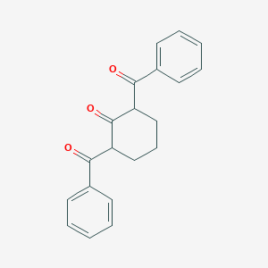 molecular formula C20H18O3 B12050540 Cyclohexanone, 2,6-dibenzoyl- CAS No. 16094-85-2