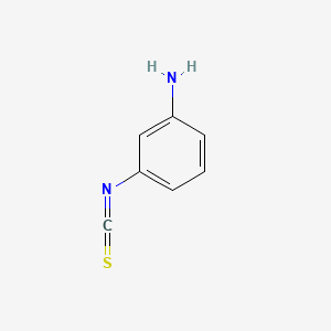 molecular formula C7H6N2S B12050553 Benzenamine, 3-isothiocyanato- CAS No. 75190-55-5
