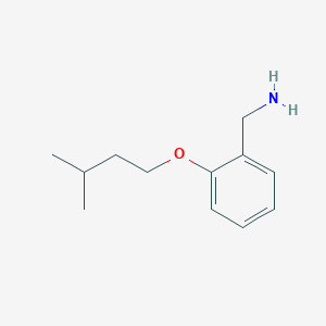 molecular formula C12H19NO B12050560 [2-(3-Methylbutoxy)phenyl]methanamine 