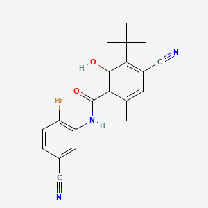 3-tert-Butyl-4,5'-dicyano-6-methyl-2'-bromosalicylanilide