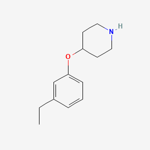 molecular formula C13H19NO B12050583 4-(3-Ethylphenoxy)piperidine 