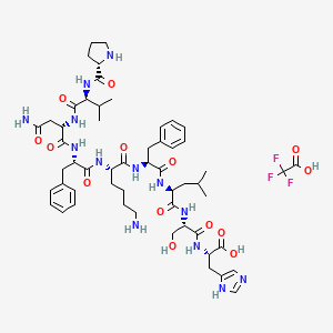 molecular formula C55H78F3N13O14 B12050592 Hemopressin(rat) (TFA) 