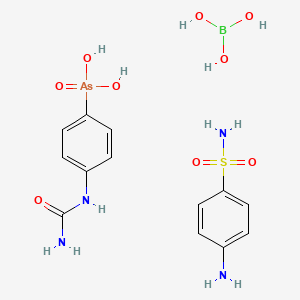 molecular formula C13H20AsBN4O9S B1205060 Trikolpon CAS No. 81219-14-9