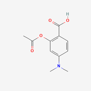 molecular formula C11H13NO4 B1205063 Acetyl-4-dimethylaminosalicylic acid CAS No. 74152-38-8