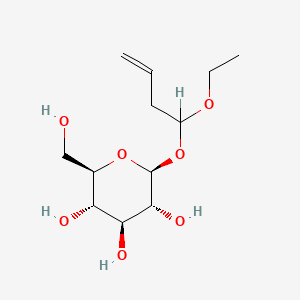 molecular formula C12H22O7 B1205064 Ethoxybutenyl glucoside CAS No. 76020-74-1