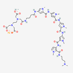 Penta-N-methylpyrrolecarboxamide-edta-Fe(II)
