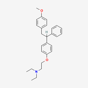 1-(p-(beta-Diethylaminoethoxy)phenyl)-1-phenyl-2-(p-methoxyphenyl)ethane