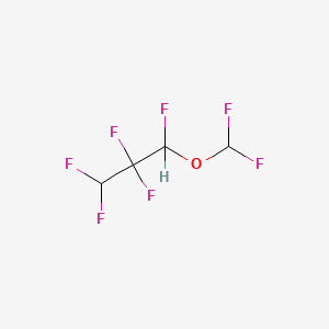 molecular formula C4H3F7O B1205079 1-(difluoromethoxy)-1,2,2,3,3-pentafluoropropane CAS No. 35042-98-9